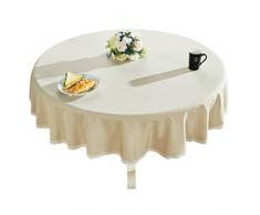 Batterien betrieben strapazierfähiger Baumwolle Leinen Tischdecke Kariert Rund Tischdecke für Home Küche Esszimmer, 142,2 cm – Rund, Grün Round - 36 inch Hellgrau