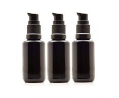 Infinity Jars Wasserflasche mit Druckpumpe, 5 ml, Schwarz, Glas, Schwarz, 30 ml