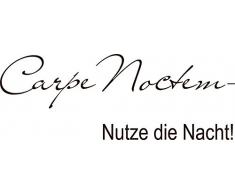 Graz Design 670074_40_080 Wandtattoo Deko Schlafzimmer Ideen Wandtattoos Wand Spruch Zitat Carpe Noctem Nacht 110x40cm Braun