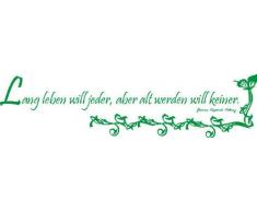 INDIGOS 4051719347784 Wandtattoo, Vinyl, grün, 60 x 10 x 10 cm