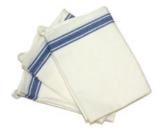 Aunt Marthas Geschirrtücher im Vintage-Stil, Mehrfarbig, gestreift, 45,7 x 71,1 cm, 3 Stück blau gestreift