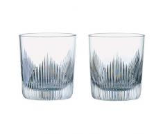 Anton Studio Designs 2-teilig Shard Glas, Kristall, 8,5 x 8,5 x 9,5 cm