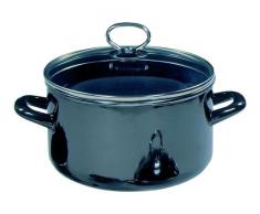 Krüger Fleischtopf Brillant 20 cm, mit Glasdeckel, emaill.