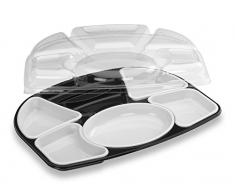 GUILLIN – selfipack prp7knb Pack 2 Sachets de 15 Kits Knietablett Prestige 7 Fächer, Kunststoff, schwarz/weiß, 42 x 32,6 x 7,5 cm