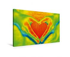 Calvendo Premium Textil-Leinwand 90 cm x 60 cm quer, Ich schenke dir Mein Herz | Wandbild, Bild auf Keilrahmen, Fertigbild auf echter Leinwand, Leinwanddruck Menschen Menschen