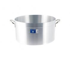 Pardini Albergo Kasserolle Mittel mit 2 Griffen, Aluminium, Grau, 26 cm