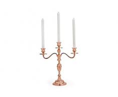 Zilverstad Kerzenleuchter Victoria, 3-flammig, verkupfert, Metall, Kupferfarben, 12.8 x 34.6 x 38.2 cm