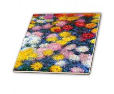 3dRose Print von Monet Vintage Malerei Field of Chrysanthemen – Keramik Fliesen, 6 (CT 204013 _ 2)
