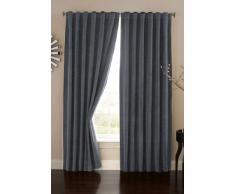 Eclipse Absolute Zero Verdunkelungsvorhang Samt Heimkino Vorhangschal 213 cm, Schokolade, Textil, Stone Blue, 50x95