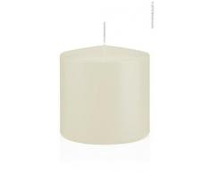 Wiedemann Stumpenkerzen in Cellophan, Wachs, Elfenbein, 10 x 10 cm, 6-Einheiten