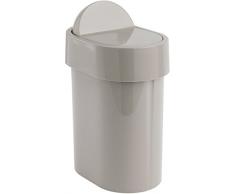 Gedy Schwingdeckeleimer, thermoplastischem Harz, Beige, 15 x 21 x 34 cm