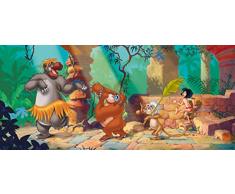 AG Design Das Dschungelbuch Disney Jungle Book, Vlies Fototapete Kinderzimmer 1 Teil, Mehrfarbig, 0,1 x 202 x 90 cm