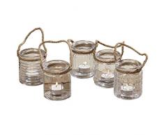 Windlicht Trax 5 A H9 7, Clear - Set of 5, All Styles, Set of 5