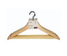 & H L Russel Lotus Kleiderbügel aus Holz, Beige, 8 Stück