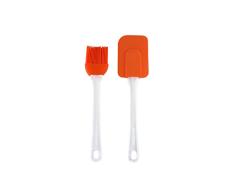 Renberg – Set Pfannenwender und Bürste Silikon Orange
