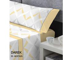 SERENA Bettwäsche Bett mit 160 cm Breite Senf