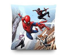 AG Design Marvel Spider Man Deko Kissen, Polyester, Mehrfarbig, 40 x 40 cm