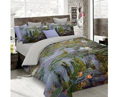 Sogni Dautore Italian Bed Linen Bettbezug, Doppelte, 100% Baumwolle, Multicolor SD05, DOPPEL
