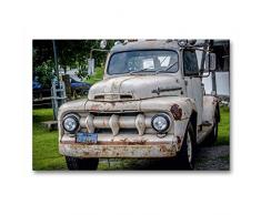 Premium Textil-Leinwand 90 x 60 cm Quer-Format FORD PICK-UPS F 1 - F 100 | Wandbild, HD-Bild auf Keilrahmen, Fertigbild auf hochwertigem Vlies, Leinwanddruck von © Michael Jaster Fotografie Düsseldorf