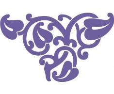 INDIGOS 4051095027034 Wandtattoo w258 Ornament, Ranken 120 x 71 cm, violett