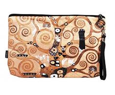 Kulturbeutel Kulturtasche Kosmetiktasche Gustav Klimt Lebensbaum von Fridolin