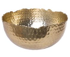 Rot CO. Glamorous Vergoldet gehämmert Rund Aluminium Schale, Handarbeit Deko Mittelpunkt Modern 8 Gold