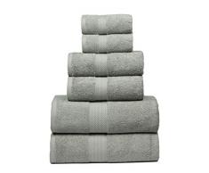 Glamburg Handtuchset Mahi 2 6-teilig 6Pack Set -600GSM Soft Grey