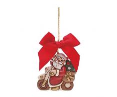 THUN ® - Schmuckanhänger Weihnachtsmann auf Motorrad, groß