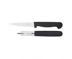 Amefa Polypro Set 2 Messer + Schäler, Klinge aus Edelstahl 13/0, Länge: 21 cm, Breite: 2 cm, Kunststoff + Metall