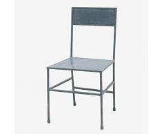 Better & Best Stuhl Eisen, Blau, Maße 45 x 39 x 88 cm, Material: Metall, Einheitsgröße