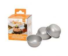 Decora 0062951 10ER-Pack BACKFORM HALBKUGEL AUS ELOXIERTEM Aluminium Ø5XH2,3 cm