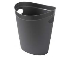 Addis FlexiBin Abfalleimer, Schwarz, metallic Silver, 12 ltr