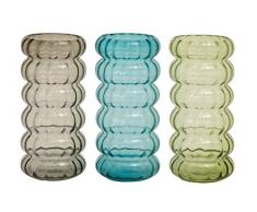 Benzara 3 Verschiedene Colorful Stilvolle Glas Vase