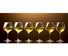 AG Design FTG 0947 Weingläser Papier Fototapete, mehrfarbig, 202 x 90 cm