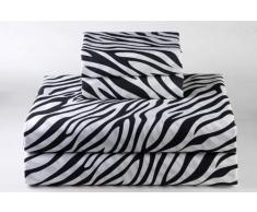 Ras Decor Bettwäsche und Kissenbezüge, Leinen Sheet Set RV Bunk (48x75) -12 Deep Zebramuster