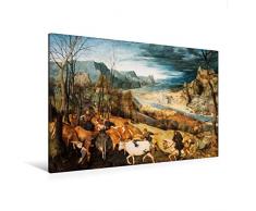 Premium Textil-Leinwand 120 x 80 cm Quer-Format Heimkehr der Herde (Herbst) - 1565 | Wandbild, HD-Bild auf Keilrahmen, Fertigbild auf hochwertigem Vlies, Leinwanddruck von Alexander Bartek