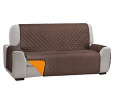 Cardenal Textil Sofabezug Dual Cover, Orange Braun, 4 Sitzplätze