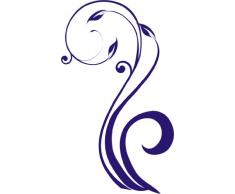 INDIGOS 4051095032564 Wandtattoo w316 Ranke Pflanzen Wandauskleber in 3 Größen, 120 x 70 cm, blau