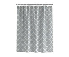 EZON-CH anpassen Wasserdicht Weiß Geometrische Gemustert Polyester-Print-Home Hotel Wohnungs Badezimmer Dusche Vorhang, Textil, grau, 72x78