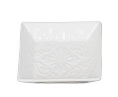 Wenko Seifenablage Cordoba Seifenschale, Keramik, Weiß, 10.5 x 10.5 x 2.5 cm
