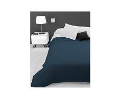 Soleil docre Adele, Tagesdecke, Sofa-Überwurf, Polycotton, Blau, 220 x 240 cm