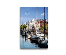 Calvendo Premium Textil-Leinwand 30 cm x 45 cm hoch, EIN Motiv aus dem Kalender Oldenburg am Wasser | Wandbild, Bild auf Keilrahmen, Fertigbild auf echter Leinwand, Leinwanddruck Orte Orte