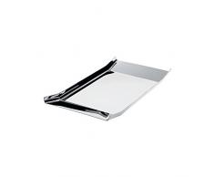 Alessi Tablett, rechteckig, Stainless Steel, Edelstahl, 5 x 26 x 3.5 cm