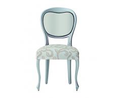 Eysa Überzug für Esszimmer-Stuhl Over, Polyester, Acryl, Elastomerkunststoff, elastisch, 2er-Pack, Weiß