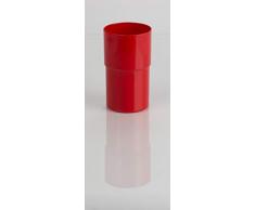 Kimmel Tasse Trinkbecher Becher bruchsicher stapelbar Mehrweg 250 ml, Kunststoff, Rot