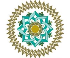 Indigos 4051719712261 Wandtattoo MF096 wundervolles Ornament Pflanze Blume Tribal 80 x 80 cm