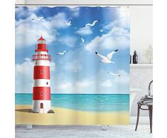 Geometrische Vorhang für die Dusche von ambesonne, Bold Aryle Muster bunt Squares Dotted Lines Herbst Karierte Design, Stoff Badezimmer Decor Set mit Haken, multicolor, Textil, Multi 7, 69W x 84L