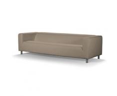 FRANC-TEXTIL 664-702-28 Klippan 4-Sitzer Sofabezug, Cotton Panama, grau/braun