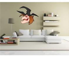 Indigos KAR-Wall-WITCH-004-60 Wandtattoo Witch - Hexe 04 - Halloween - Wandaufkleber 60 x 50 cm