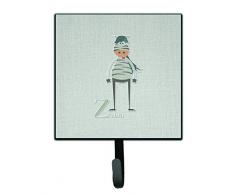 Caroline s Treasures bb5751sh4 Alphabet Z für Wandhaken Zebra, klein, Multicolor